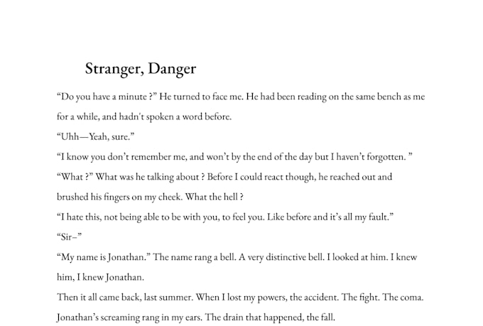 be your ghostwriter and write your fiction stories